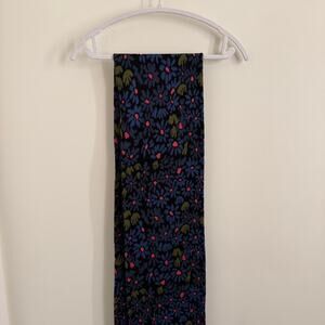 women’s MIXED BY NASRIN “Blue Daisy” cotton-knit scarf [OS]